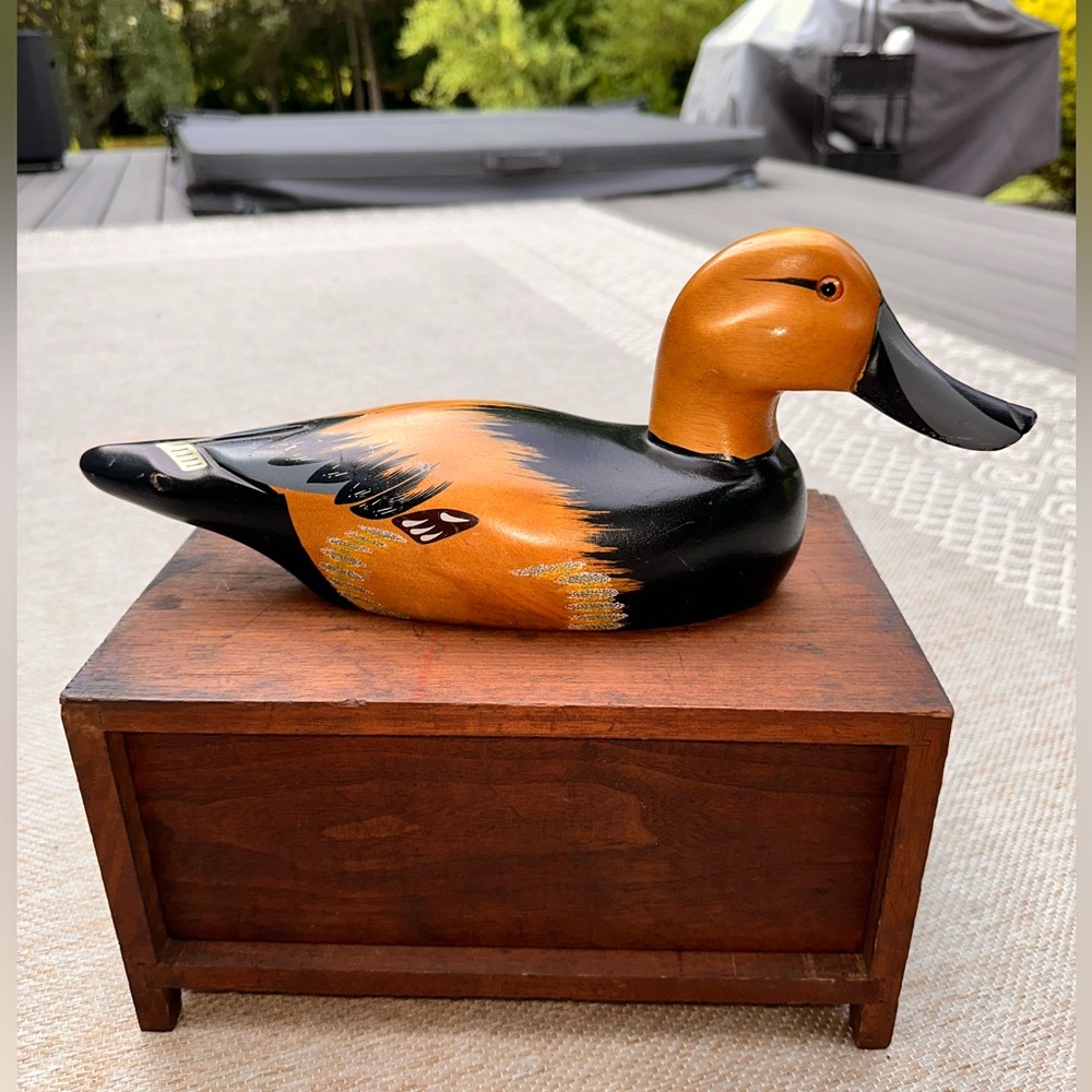 Vintage Handmade Duck Decoy